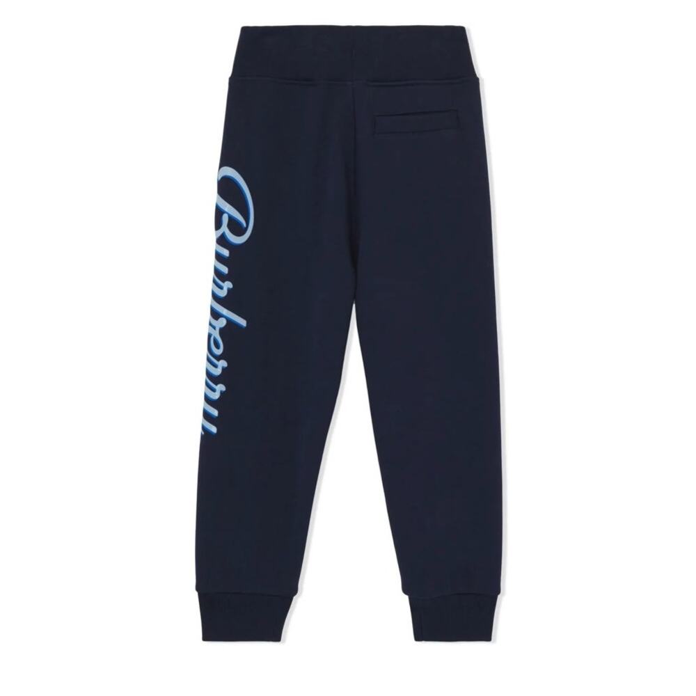 Burberry Sutton Scripted Logo print joggers blue size 12 youth